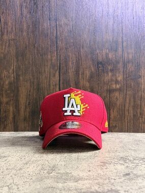 NWT New Era 9FORTY LA Dodgers Red Snapback Hat OSFA